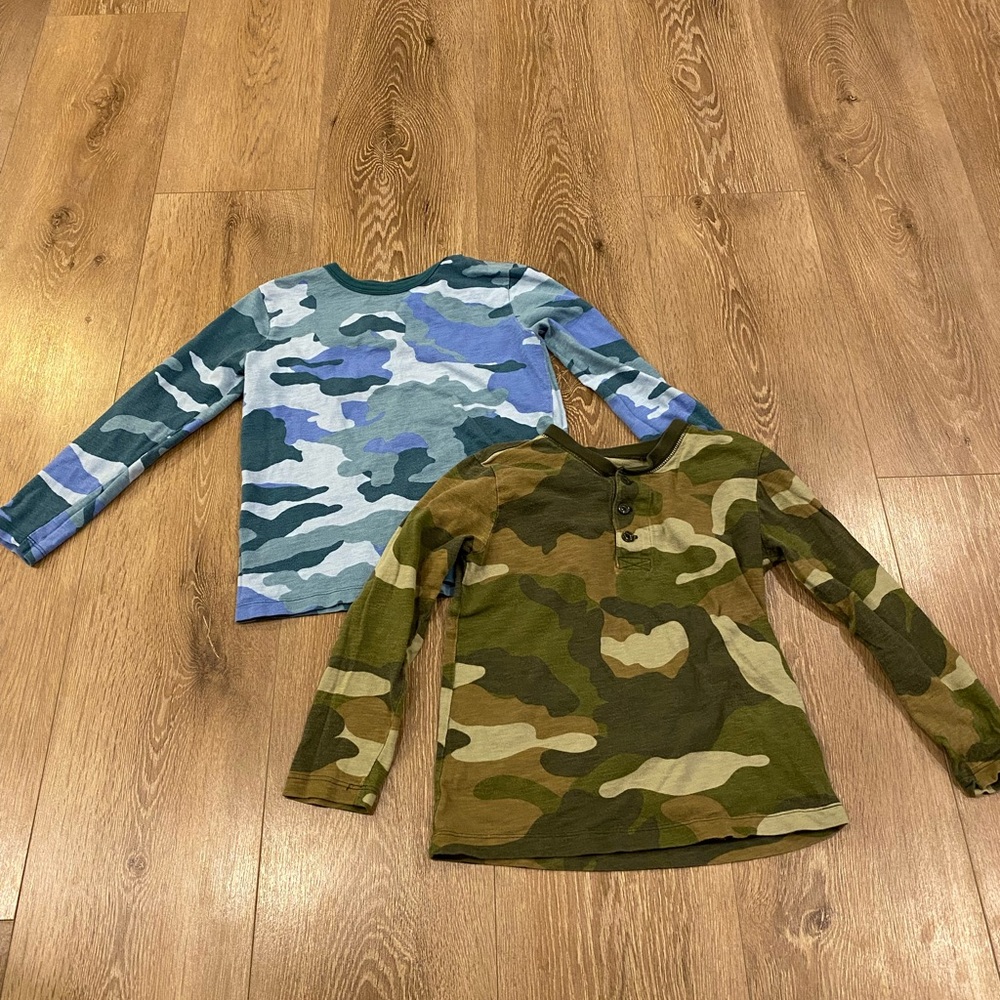 Crewcuts Camouflage Long Sleeve Boys Shirt Set